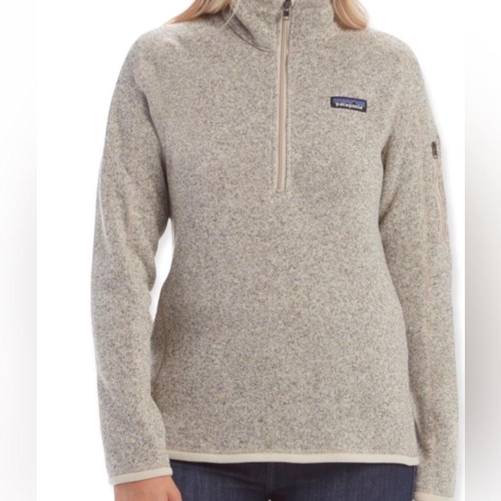 Patagonia Women's Better Sweater 1/4 Zip Fleece Pullover, Pelican, Size Small - Picture 1 of 8